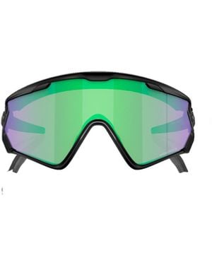 Oakley Wind Jacket 2.0 Shield-Frame Sunglasses - Green