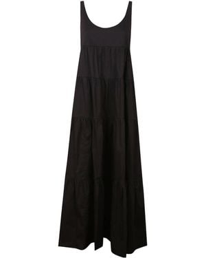 Michael Kors Michael Stretch Tiered Dress - Black