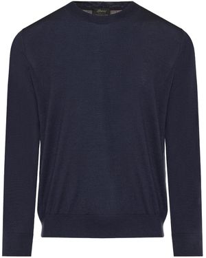 Brioni Classic Crewneck Jumper - Blue