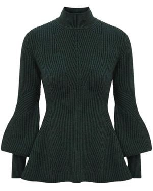 Zimmermann Hypnotic Rib Jumper - Green