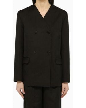 Loulou de Saison Ichaco Double-Breasted Jacket - Black