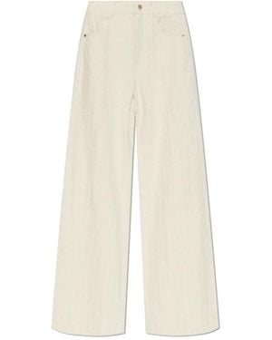 Cult Gaia Jeans With Belt Loops - White