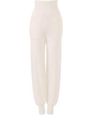 Chloé Elastic Waist Sweatpants - White
