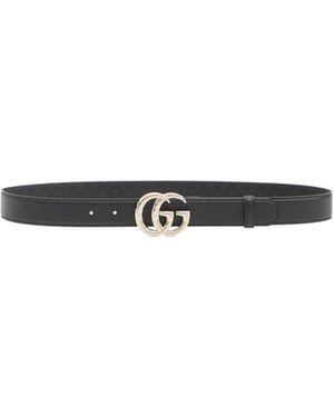 Gucci Gg Marmont Belt - White