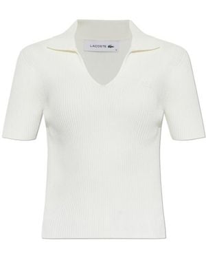Lacoste Short-Sleeved Polo Shirt - White