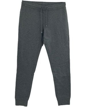 Armani Jeans Drawstring Waist-Edge Sweatpants - Gray