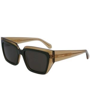 Ferragamo Ferragamo Eyewear Square Frame Sunglasses - Metallic