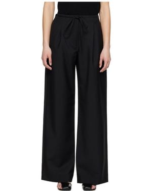 Rohe Drawstring Casual Trousers - Black