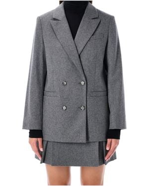 A.P.C. Double-Breasted Blazer - Grey