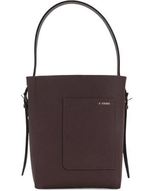 Valextra Open Top Mini Bucket Bag - Purple