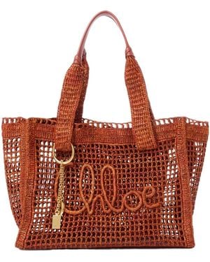 Chloé Summer Banana Tote Bag - Red