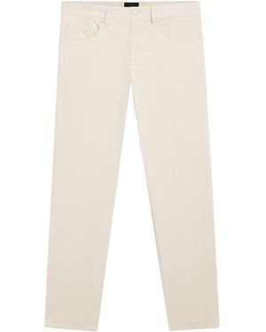 BOSS Logo-Patch Straight-Leg Pants - White