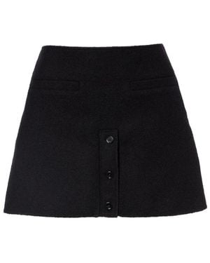 Courreges Tweed Miniskirt - Black