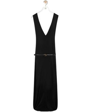 Loewe Draped Dress - Black