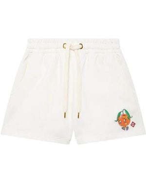 CASABLANCA Mascot Sweatshorts - White