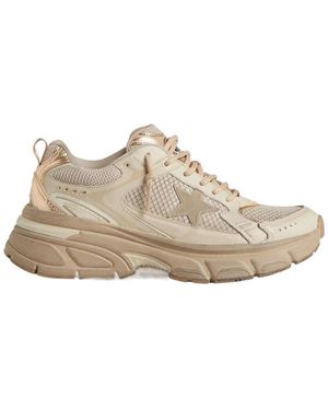 Golden Goose Lightstar Lace-Up Trainers - Natural