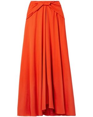 Altuzarra Extra-Long Midi Skirt - Red