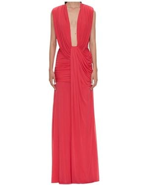Christopher Esber Ripple Drape Gown - Red