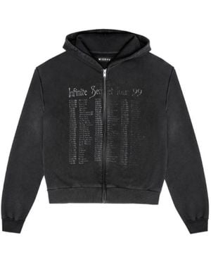 MISBHV Graphic-Print Zip-Up Hoodie - Grey