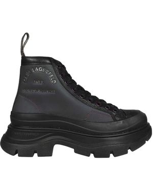 KARL LAGERFELD Luna Maison Karl Boots - Black