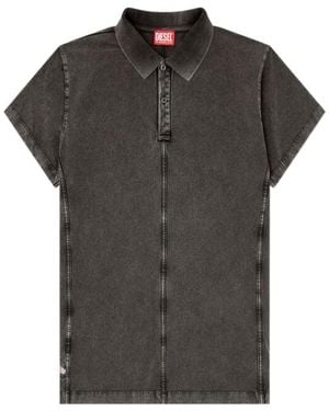 DIESEL T-Nomely Polo Shirt - Grey