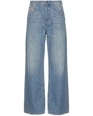 DIESEL Wide-Leg Jeans - Blue