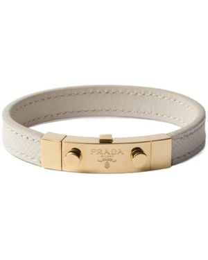 Prada Logo Bracelet - White