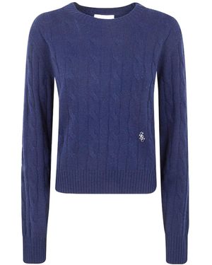 Sporty & Rich Long-Sleeved Knitwear - Blue