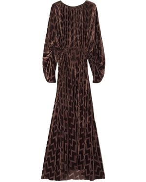 Lanvin Round-Neck Dress - Brown