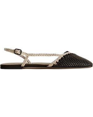 Hereu Petra Ballerina Flats - Brown
