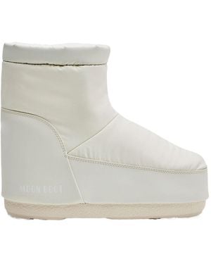 Moon Boot Icon Logo-Printed No-Lace Boots - Grey