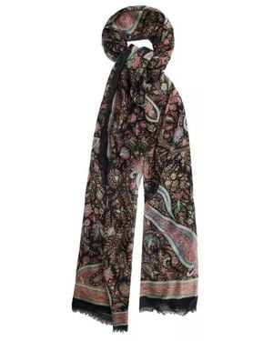Etro Printed Scarf - Black