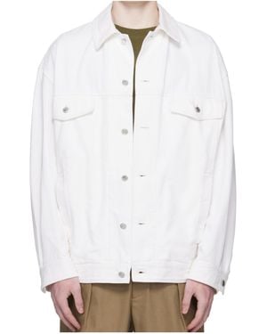A.P.C. Lapel Long-Sleeved Casual Jacket - White