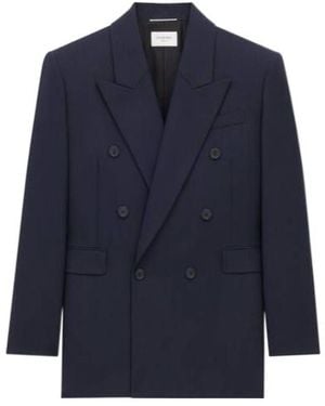 Saint Laurent Blazers - Blue
