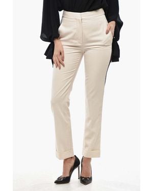 Stella McCartney Side-Stripe Trousers - Natural