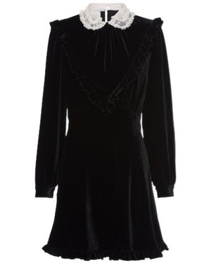 Miu Miu Velvet Minidress - Black