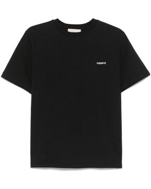 Coperni Logo Printed Crewneck T-Shirt - Black