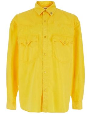 Versace Medusa Western-Style Shirt - Yellow
