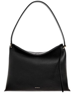 Wandler Flap Shoulder Bag - Black