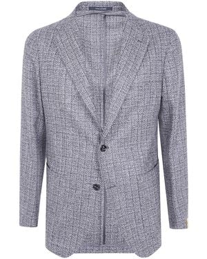 Tagliatore Montecarlo Single Breasted Jacket - Blue