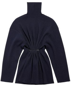Balenciaga Pinched Mini Dress - Blue