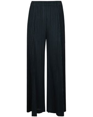 Pleats Please Issey Miyake Pleated Trousers - Black