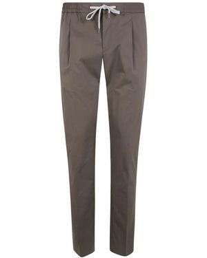 PT01 Pleated Tapered Trousers - Grey