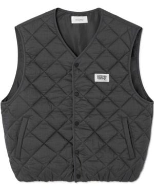 American Vintage Yupibam Quilted Vest Jacket - Grey