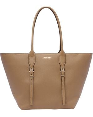 MICHAEL Michael Kors Moore Large Tote Bag - Natural