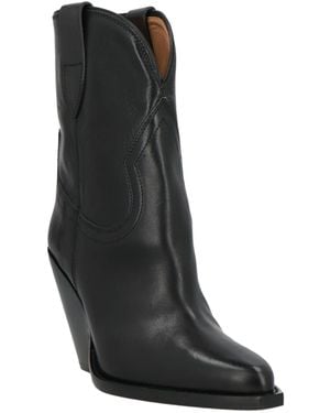 Isabel Marant Cowhide Ankle Boots - Black