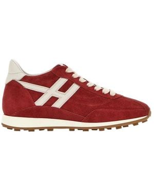 Hogan Runner Logo Sneakers - Red
