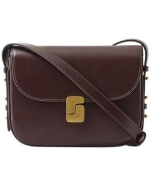Soeur Leather Mini Bellissima Crossbody Bag - Brown