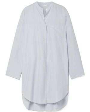 The Row Long-Sleeve Silk Shirt - White