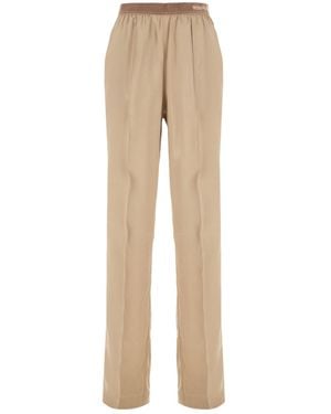 Tom Ford Elastic-Waist Pants - Natural